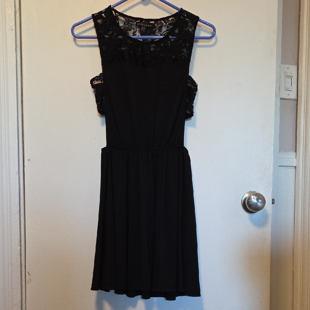 Zara Trafaluc Black Sleeveless Mini Dress Small